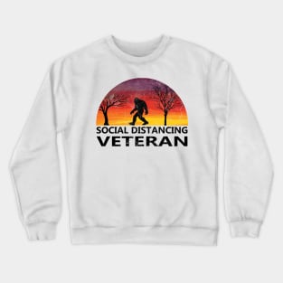 social distancing veteran Crewneck Sweatshirt